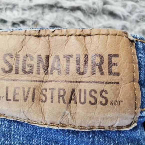 Signature By Levi Strauss Jeans Men 38x32 Blue Bootcut Stretch Denim *NWT* - Picture 14 of 16